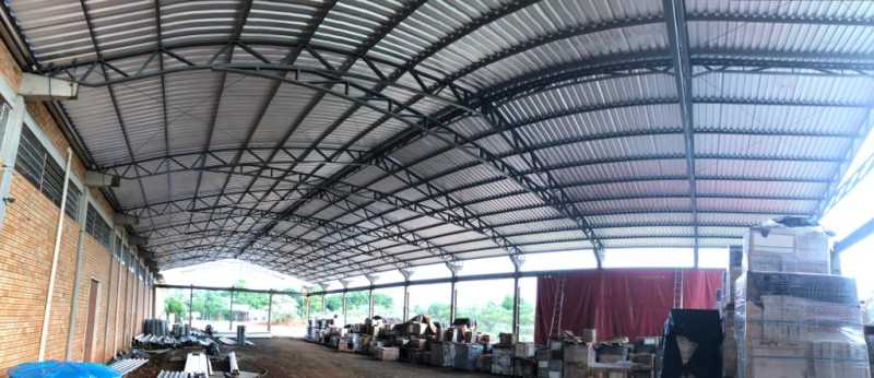 COBERTURA DO PAVILHÃO COM RECURSOS PRÓPRIOS